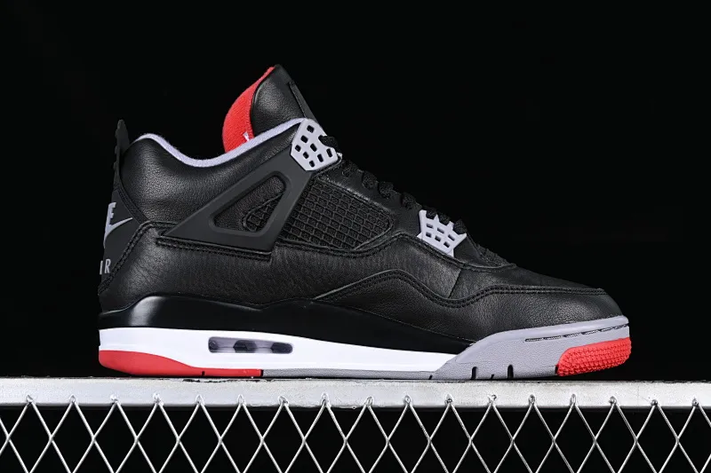 All categories Air Jordan Jordan series basketball shoes Air Jordan 4 foreign trade version Air Jordan 4 Retro "Bred Reimagined" AJ4 Joe 4 black red FV5029-006